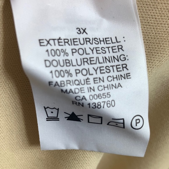 Pennington’s Black & Nude Sleeveless Dress 3XL NWT - Picture 7 of 8